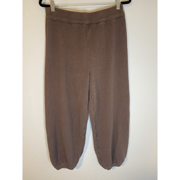 Free People Beach Pants - Free People Beach Hailee Sweater Textured Jogger Pants Sz L Brown